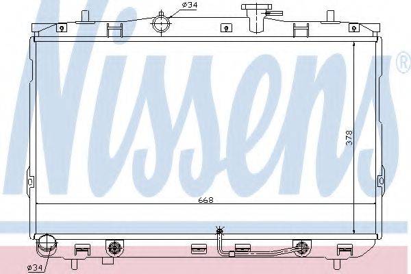 NISSENS 67489 Радіатор, охолодження двигуна