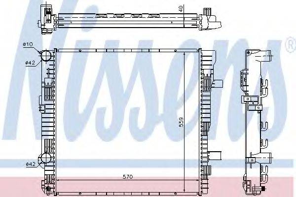 NISSENS 62629A Радіатор, охолодження двигуна