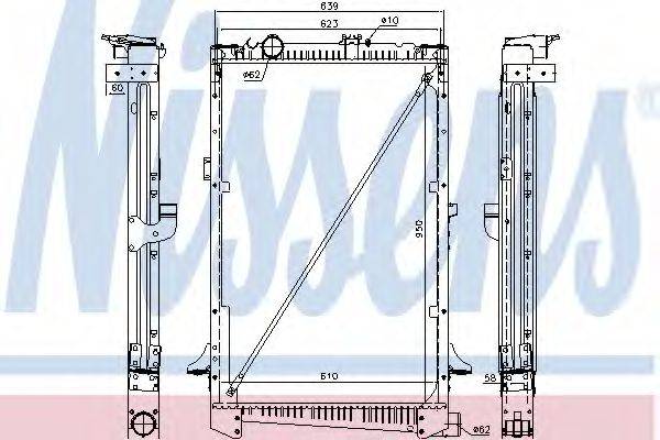 NISSENS 61442A Радіатор, охолодження двигуна