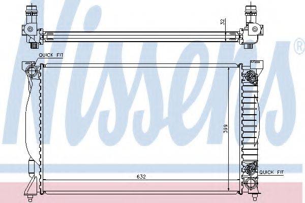 NISSENS 60300A Радіатор, охолодження двигуна