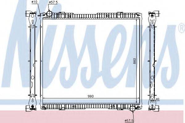 NISSENS 64067A Радіатор, охолодження двигуна