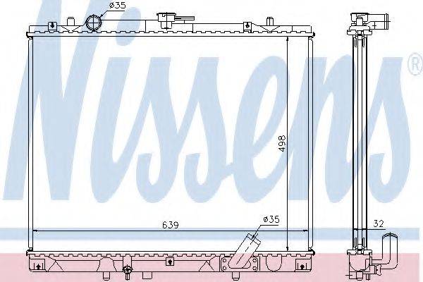 NISSENS 62895A Радіатор, охолодження двигуна
