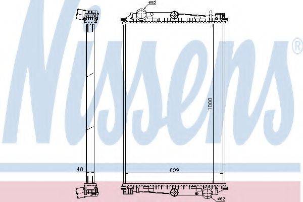 NISSENS 614460 Радіатор, охолодження двигуна