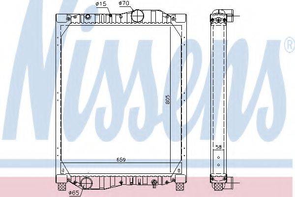 NISSENS 69609 Радіатор, охолодження двигуна