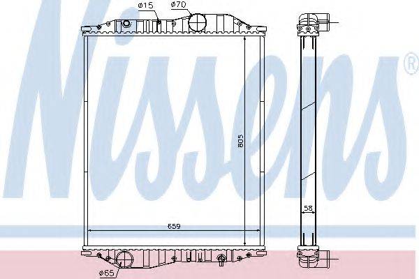 NISSENS 696090 Радіатор, охолодження двигуна