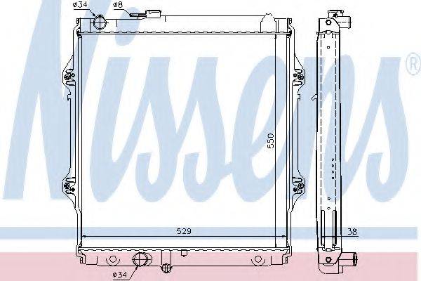 NISSENS 64689 Радіатор, охолодження двигуна
