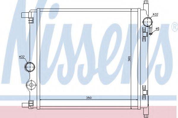 NISSENS 65300 Радіатор, охолодження двигуна