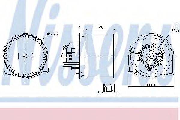 NISSENS 87026 Вентилятор салону