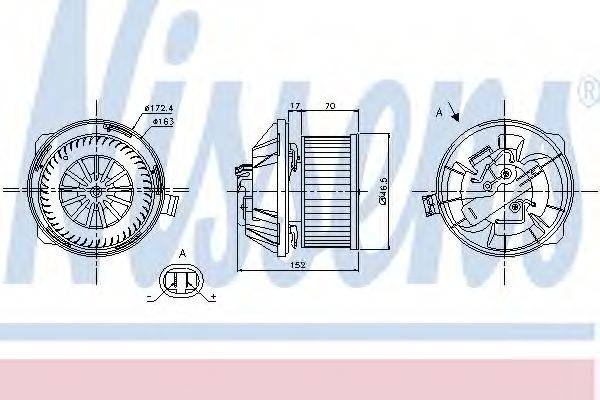 NISSENS 87065 Вентилятор салону