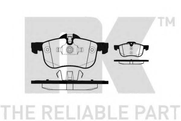NK 224019 Комплект гальмівних колодок, дискове гальмо