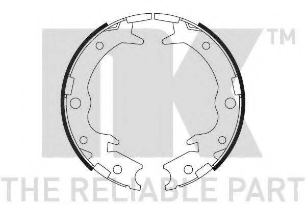NK 2726650 Комплект гальмівних колодок, стоянкова гальмівна система
