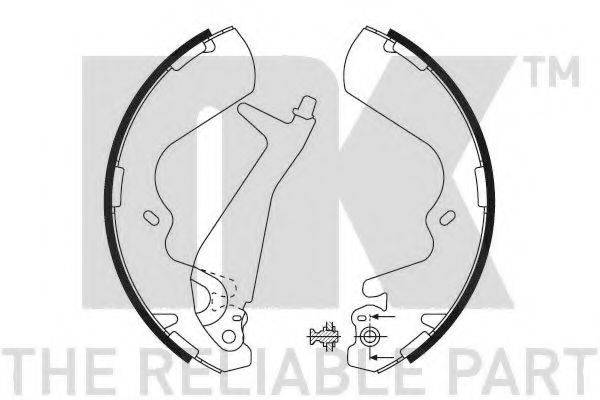NK 2734647 Комплект гальмівних колодок
