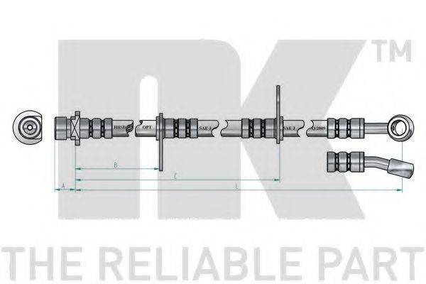 NK 859941 Гальмівний шланг