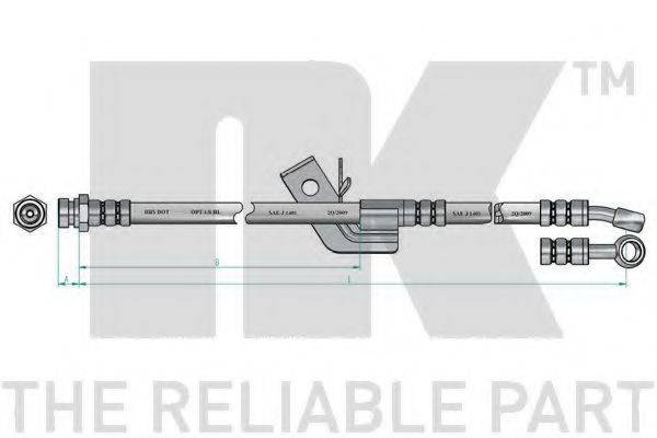 NK 853449 Гальмівний шланг