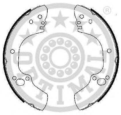 OPTIMAL BB7245 Комплект гальмівних колодок