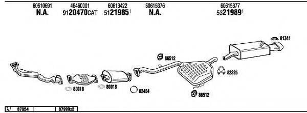 WALKER AR14605 Система випуску ОГ