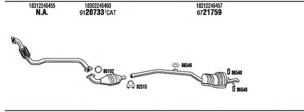 WALKER BW32546B Система випуску ОГ