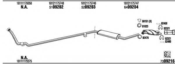 WALKER BW52522B Система випуску ОГ