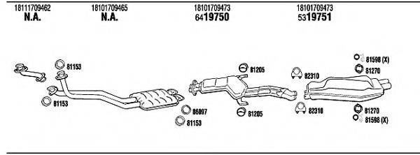 WALKER BW73507 Система випуску ОГ