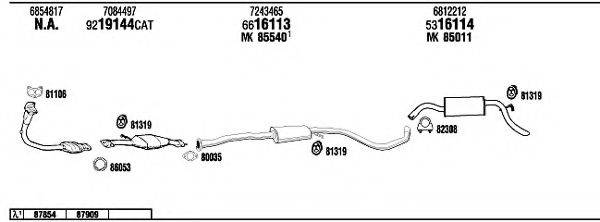 WALKER FO30807 Система випуску ОГ