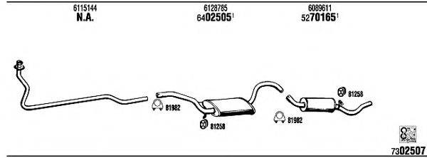 WALKER FO31001 Система випуску ОГ