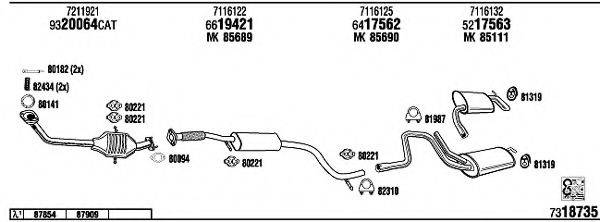 WALKER FO60120A Система випуску ОГ