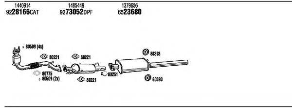 WALKER FOH19572BB Система випуску ОГ