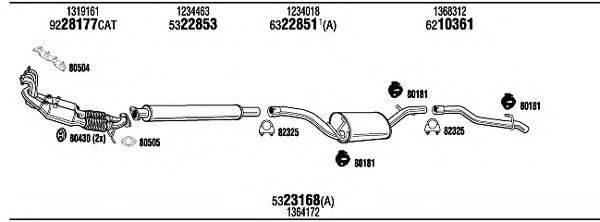 WALKER FOT18500 Система випуску ОГ