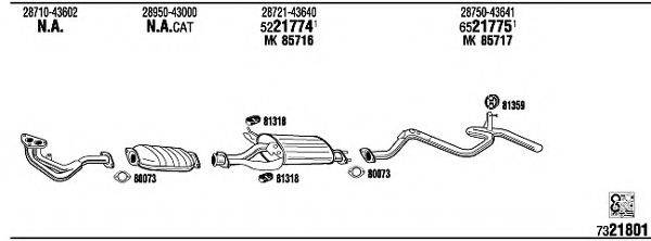 WALKER HY70000 Система випуску ОГ