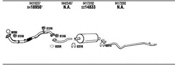 WALKER IS10005 Система випуску ОГ