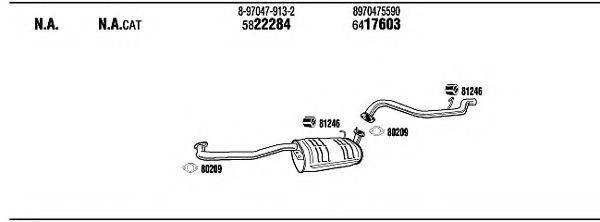 WALKER IS10027 Система випуску ОГ