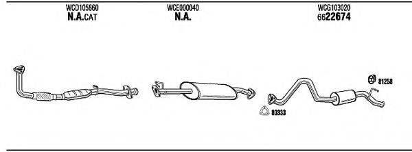 WALKER LR40031 Система випуску ОГ