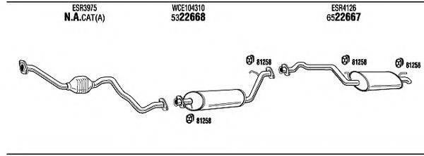 WALKER LR60125 Система випуску ОГ