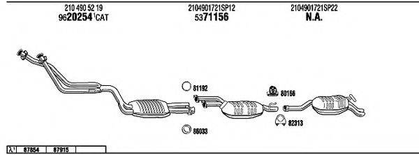 WALKER MB28039 Система випуску ОГ