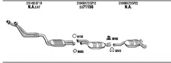 WALKER MB28041 Система випуску ОГ