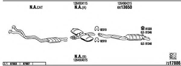 WALKER MB42003A Система випуску ОГ