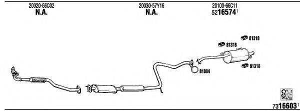 WALKER NI80447 Система випуску ОГ