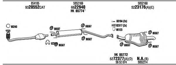 WALKER OPH16579A Система випуску ОГ