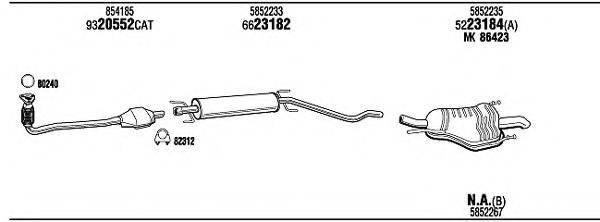 WALKER OPH16579B Система випуску ОГ