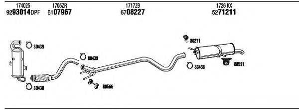 WALKER PEH17989BA Система випуску ОГ