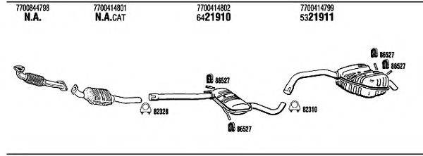 WALKER RE35030 Система випуску ОГ