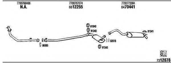 WALKER RE72104 Система випуску ОГ