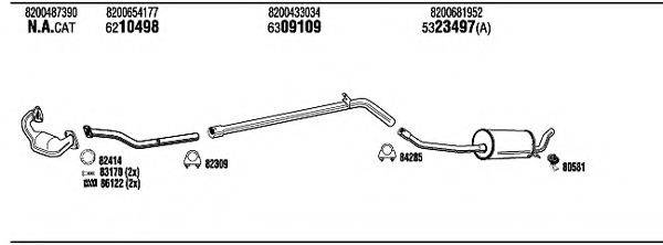 WALKER REH28839 Система випуску ОГ