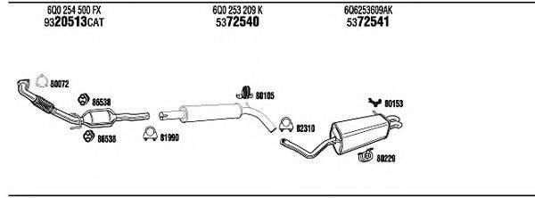 WALKER SE60108 Система випуску ОГ