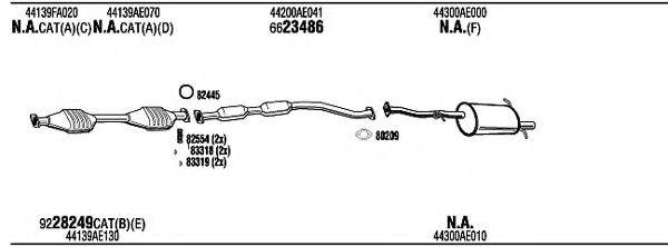 WALKER SUH11246 Система випуску ОГ