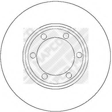 MAPCO 15251 гальмівний диск