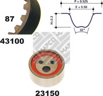 MAPCO 23100 Комплект ременя ГРМ