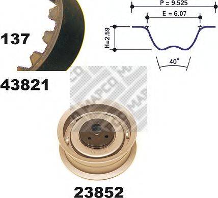 MAPCO 23812 Комплект ременя ГРМ