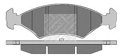 MAPCO 61592 Комплект гальмівних колодок, дискове гальмо