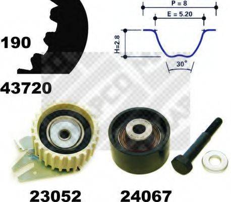 MAPCO 23720 Комплект ременя ГРМ